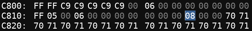 Changed value of the suspected round number